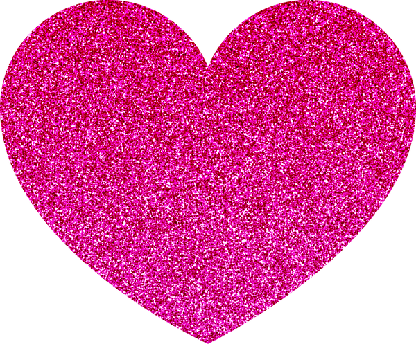 Glitter Y2K Pink Heart Sticker